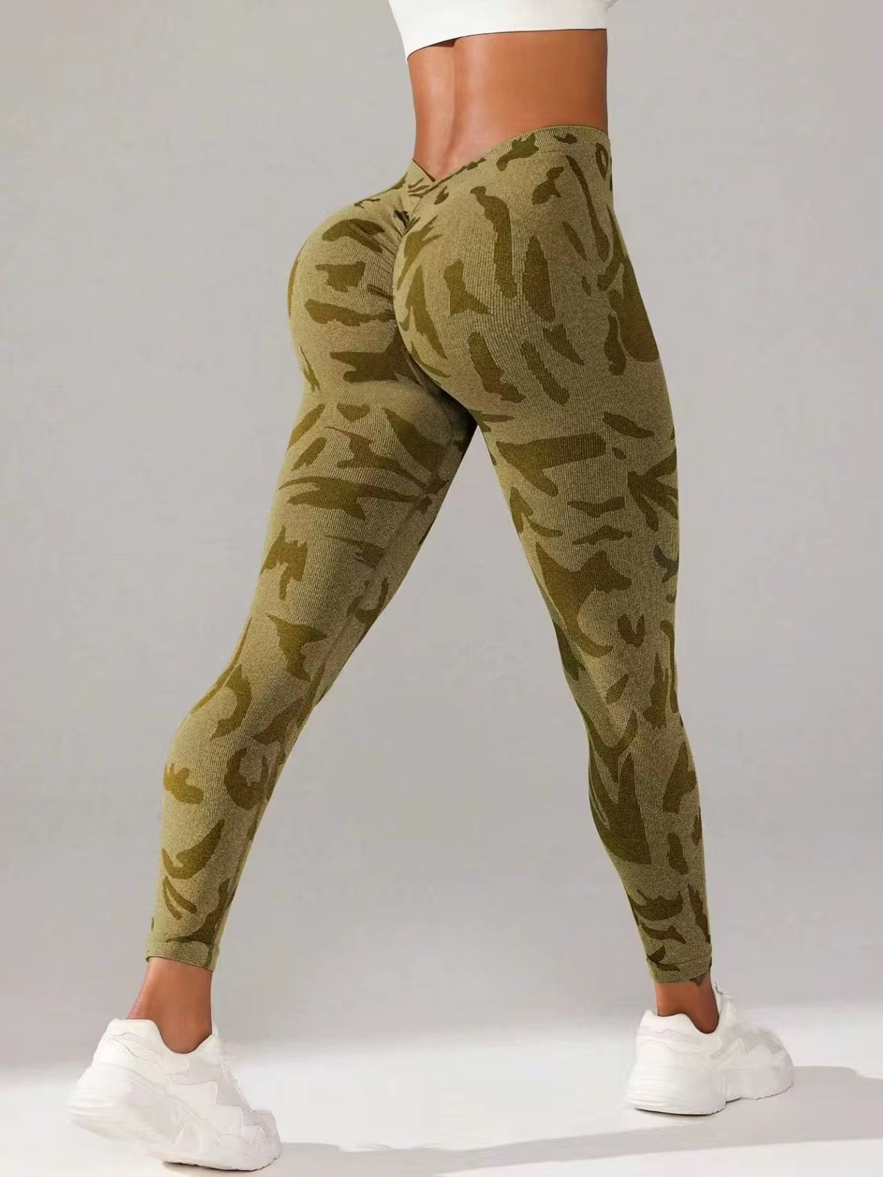 Colorblock Camo Leggings