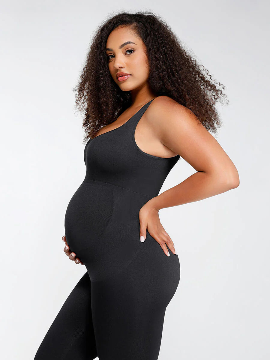 Modern Active Seamless Eco-friendly🌿 Back Lifting Abdominal Support Maternity Catsuit Jumpsuit