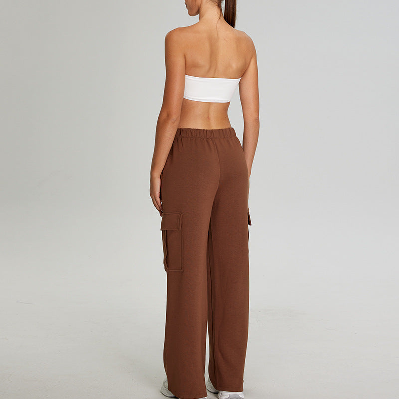 High-Waisted Cargo Pants