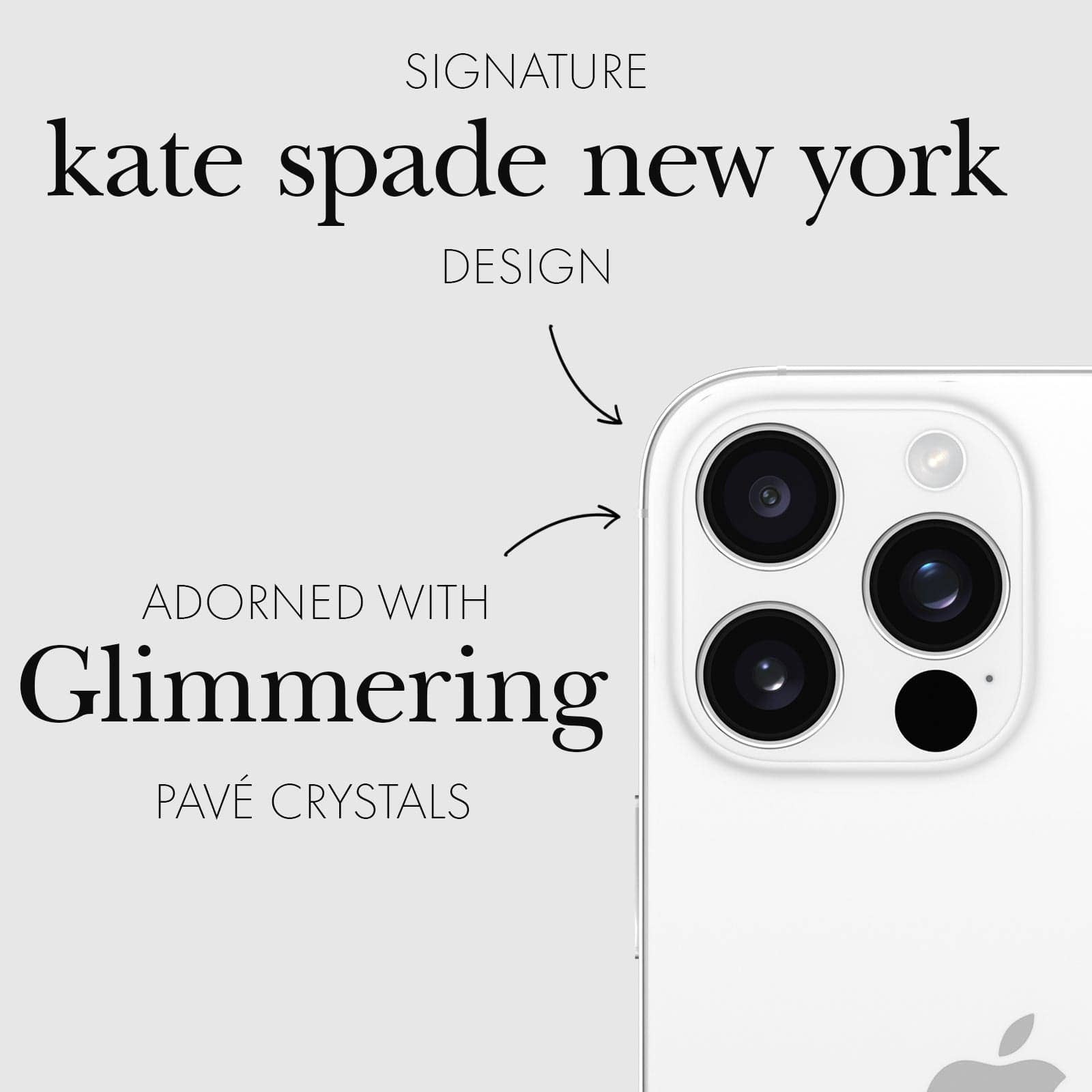 Kate spade new york iPhone 16 Pro/Pro Max Lens Set in Stone: Set In Stone