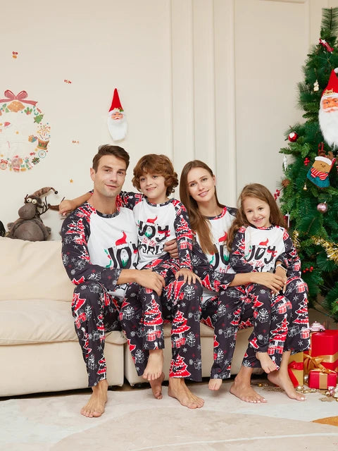 Matching Joy to the World Cozy and Festive Christmas Pajamas for the Whole Family