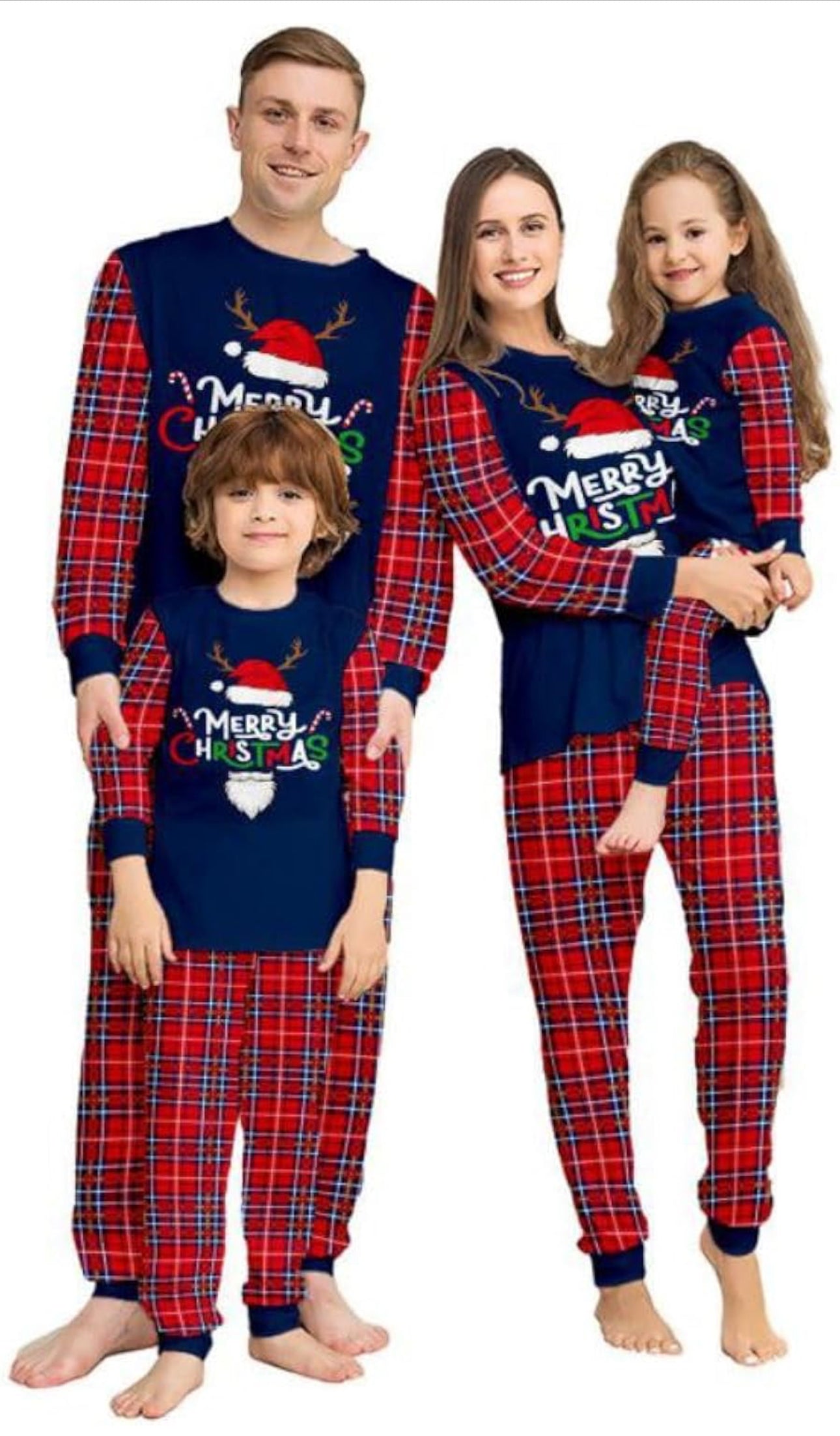 Matching Merry Christmas Santa Claus Hat Cozy and Festive Christmas Pajamas for the Whole Family