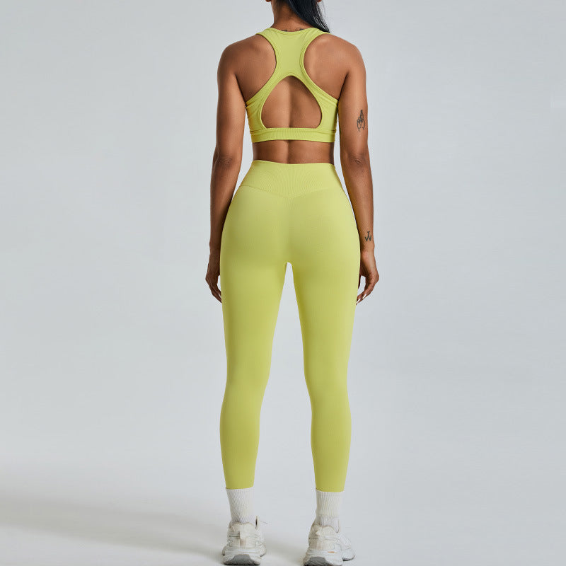 Yoga Sports Top and Leggings Set