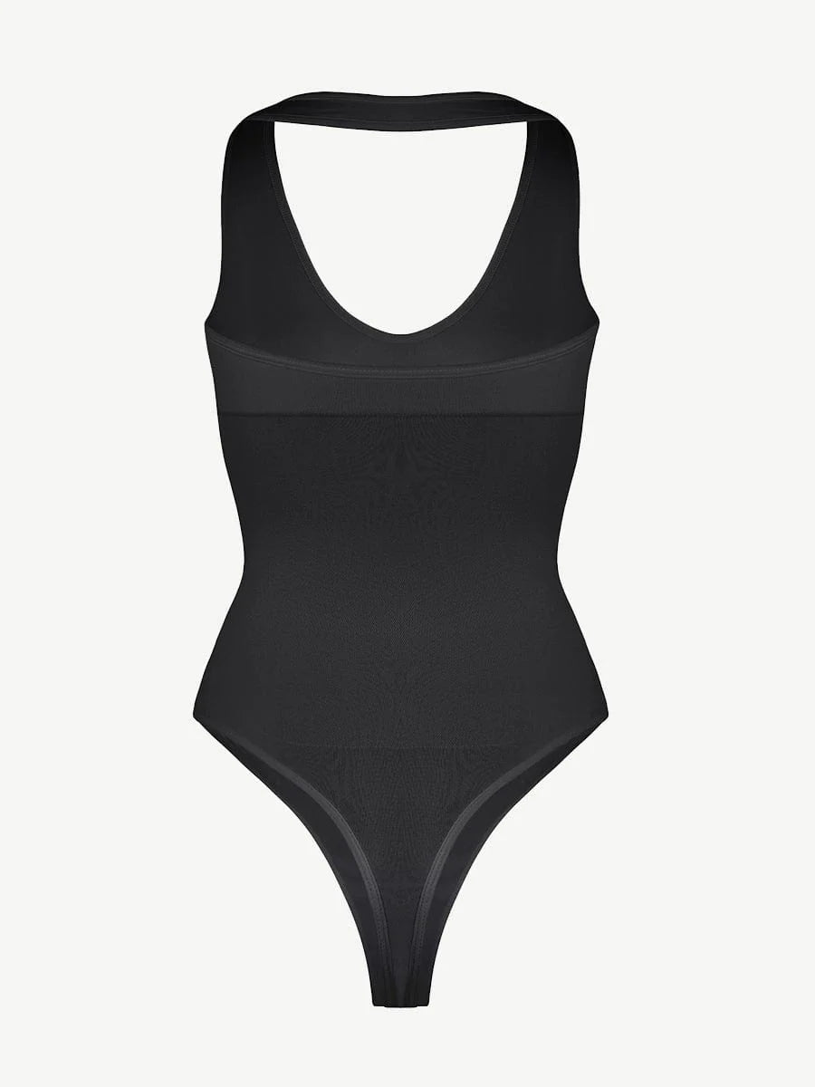 Seamless Hanging Neck Bodysuit Shapewear