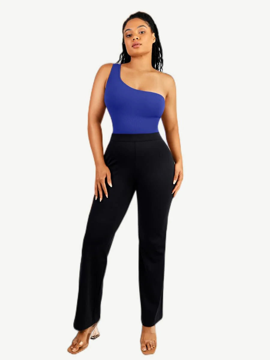 Modern Active Seamless One-Shoulder Body Bodysuit with Waist Sculpting and Tummy Control