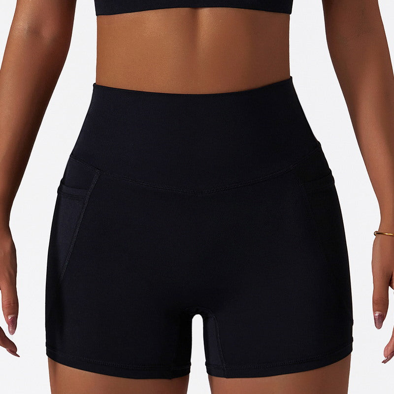 Yoga Shorts with Side Pockets