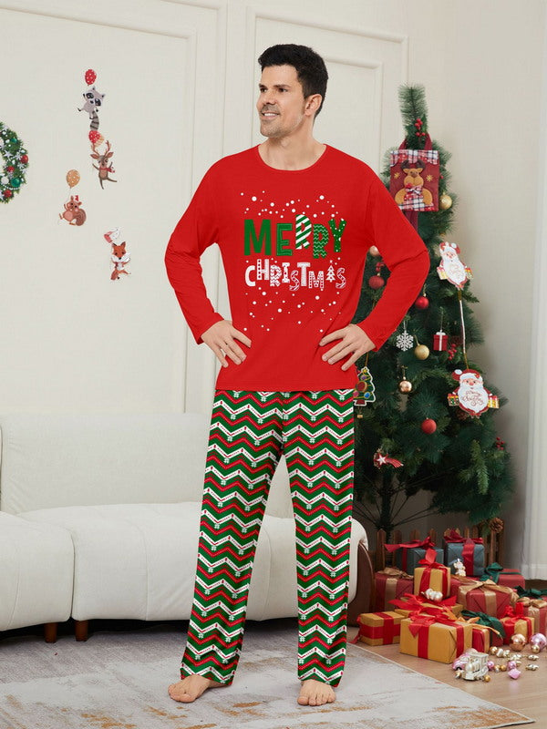 Matching Merry Christmas Print Cozy and Festive Christmas Pajamas for the Whole Family