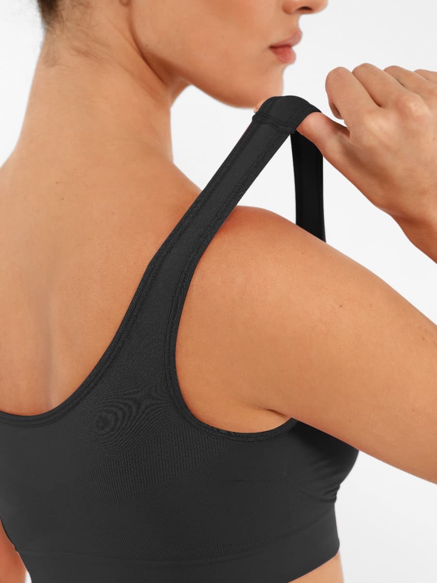 Seamless Shaping Support Bra with Wide Back