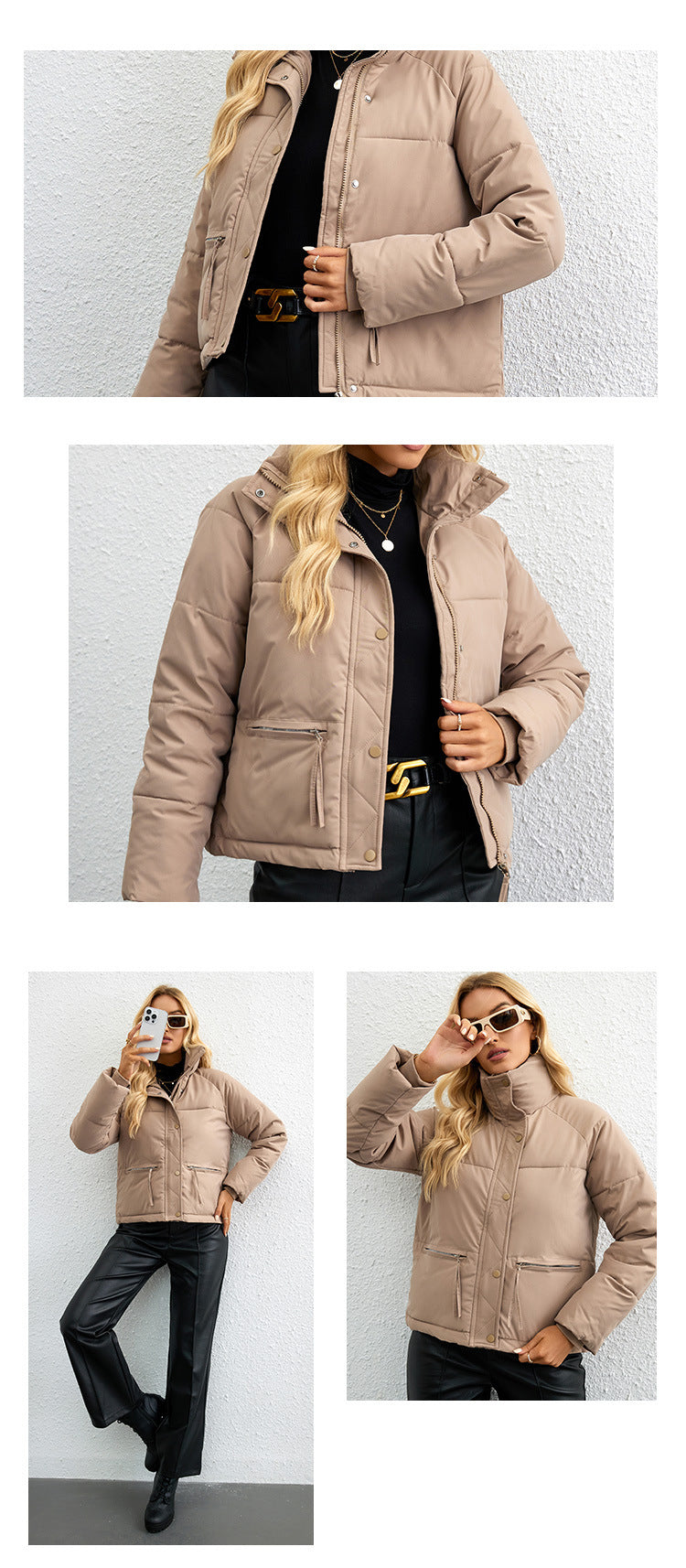 Winter Warm Down Jacket - Thickened Casual Zipper Parka Coat