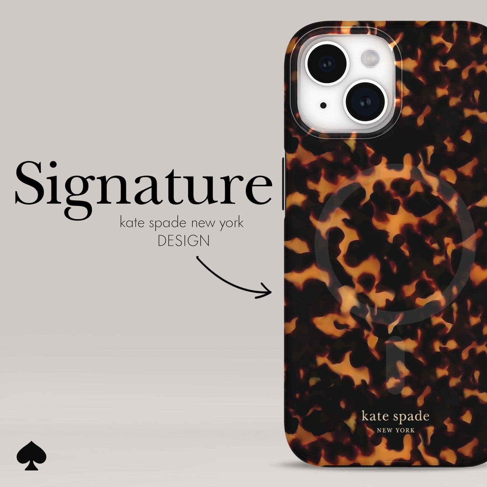 Kate spade new york iPhone 15 / 14 / 13 Tortoise MagSafe: Tortoise