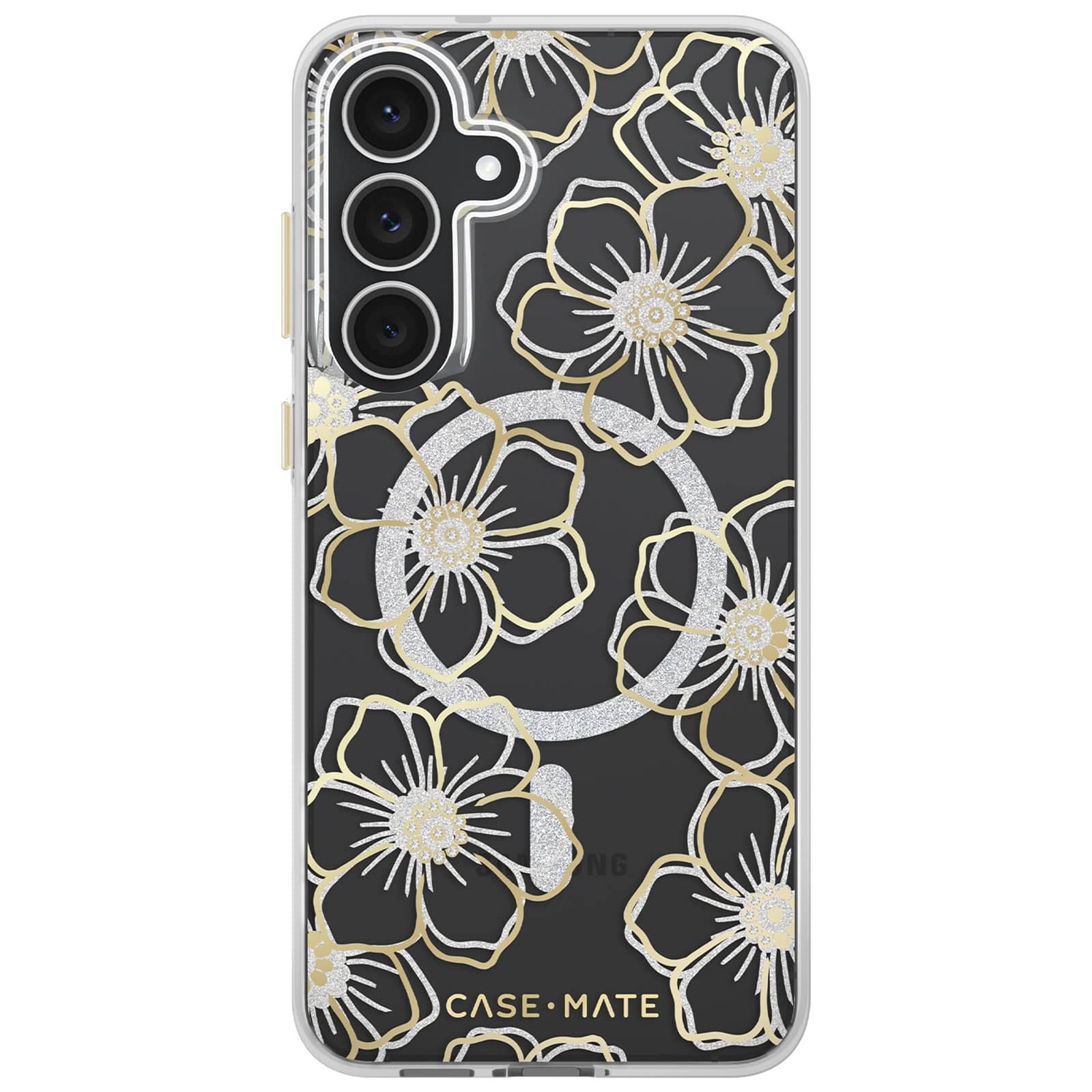 Floral Gems with Magnet - Samsung Galaxy S25 FE: Floral Gems