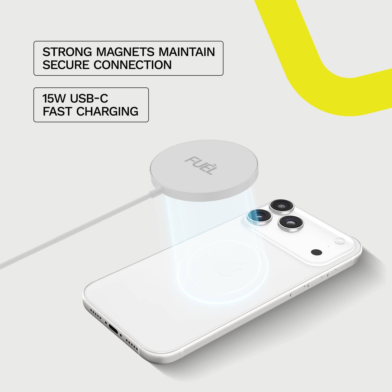 FUEL Wireless Charger for MagSafe - Wireless Charger: White