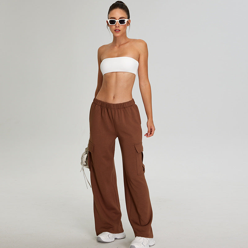 High-Waisted Cargo Pants