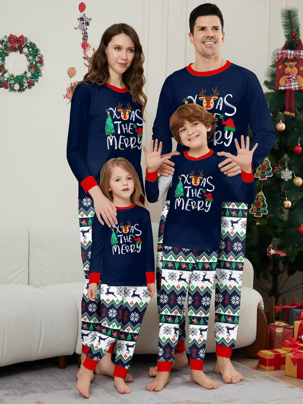 Matching Merry Christmas Trees Print Cozy and Festive Christmas Pajamas for the Whole Family