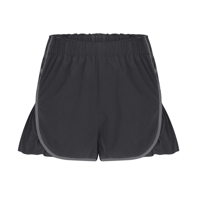 Modern Active High Waist Pleated Sports Shorts