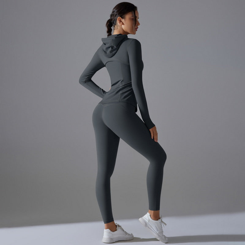 Zip-Up Hoodie & Leggings Set