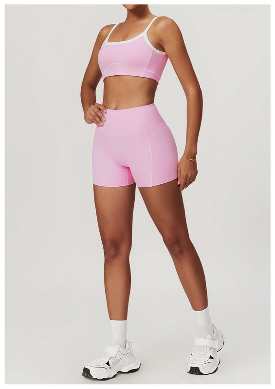 2-Piece Sports Top and Shorts Set