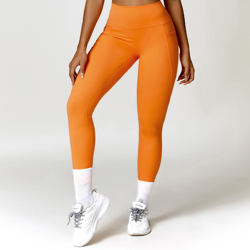 Modern Active Seamless 2-Piece Leggings  with Pockets Activewear Set