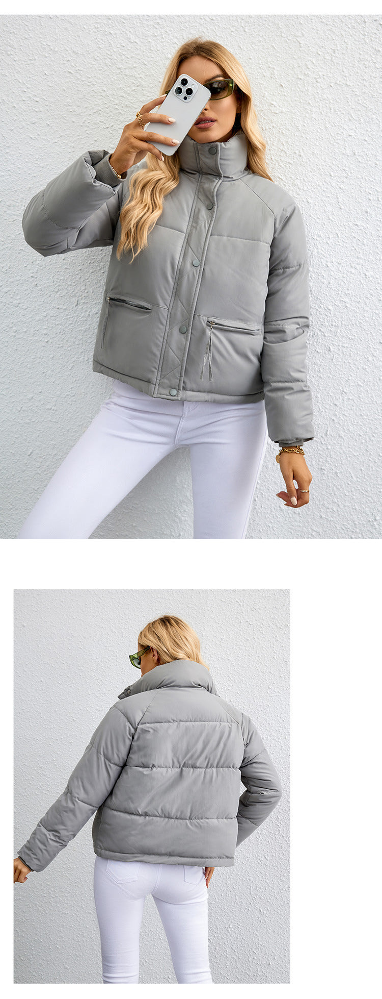 Winter Warm Down Jacket - Thickened Casual Zipper Parka Coat