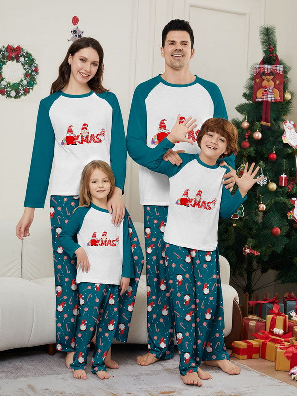 Matching Merry Christmas Gnome Print Cozy and Festive Christmas Pajamas for the Whole Family