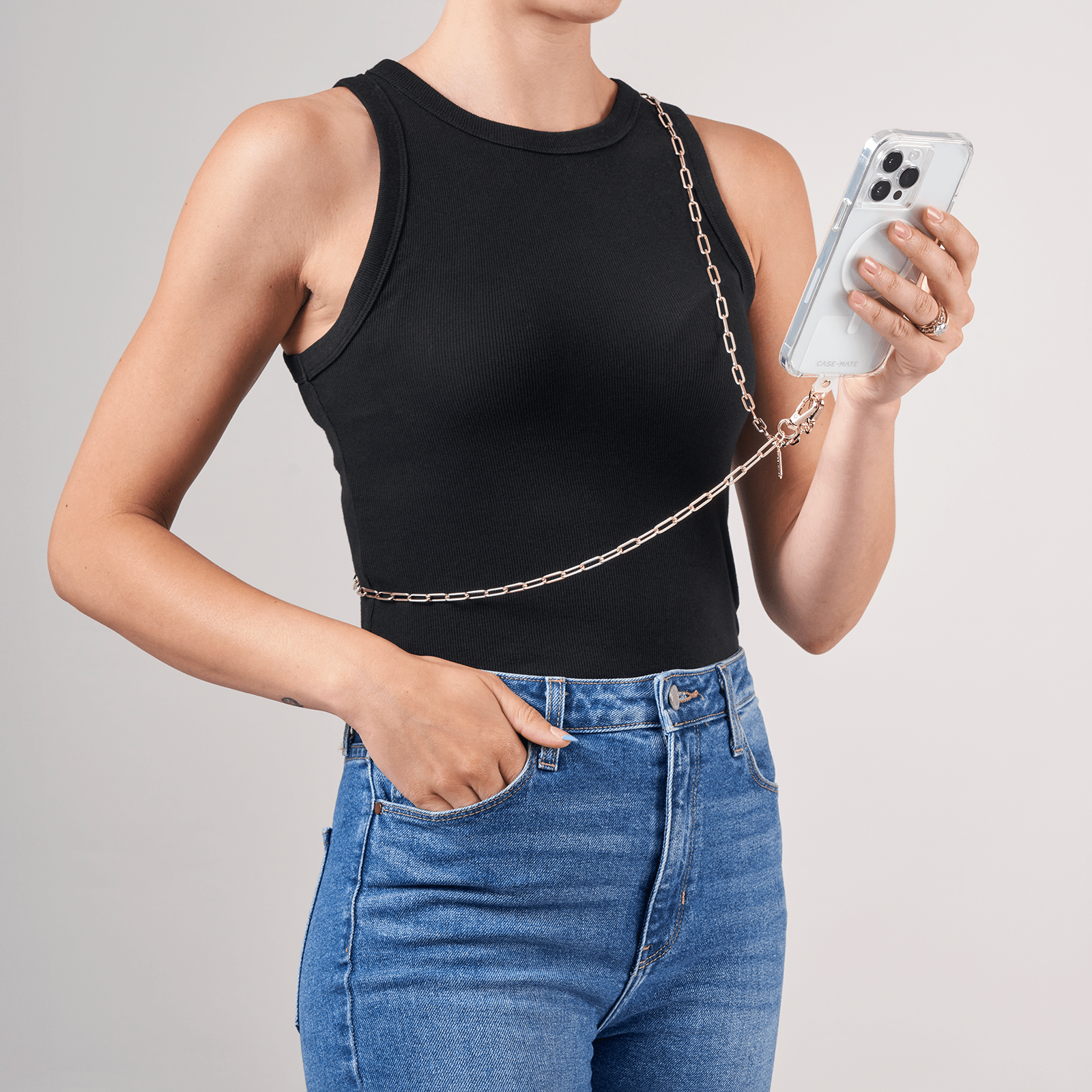 Gold Chain Phone Crossbody: Gold Chain