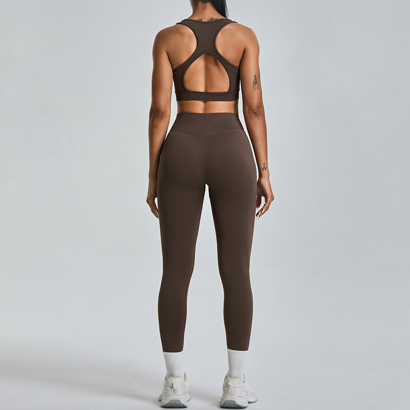 Yoga Sports Top and Leggings Set