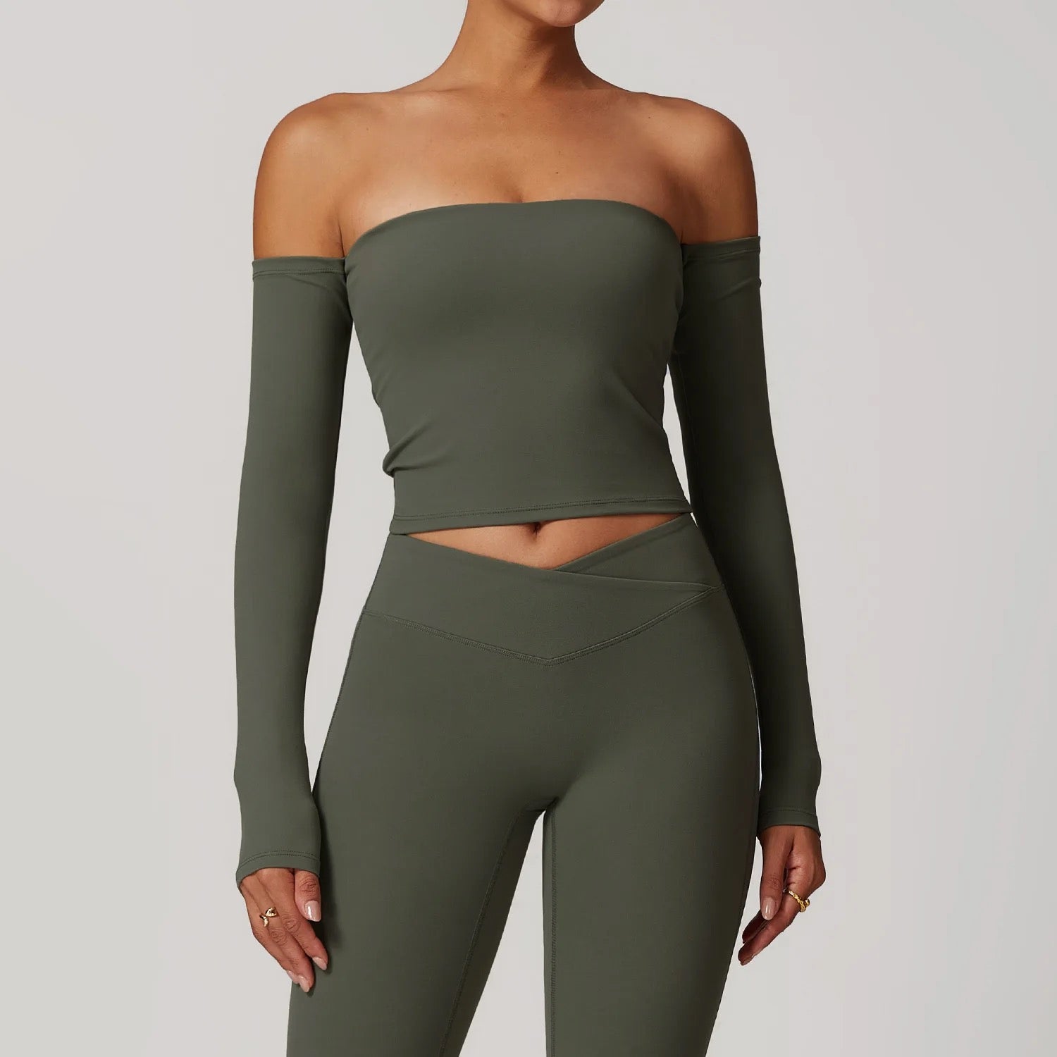 Seamless Zip-Up Long Sleeve Sports Top