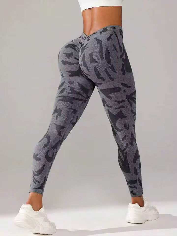 Colorblock Camo Leggings