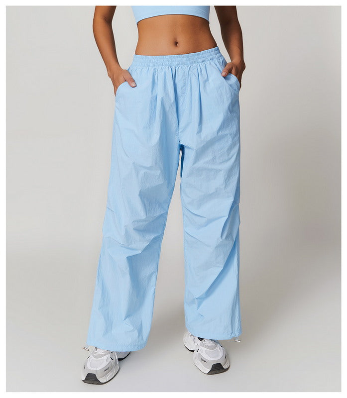 Yoga Sports Top and Cargo Pants Set