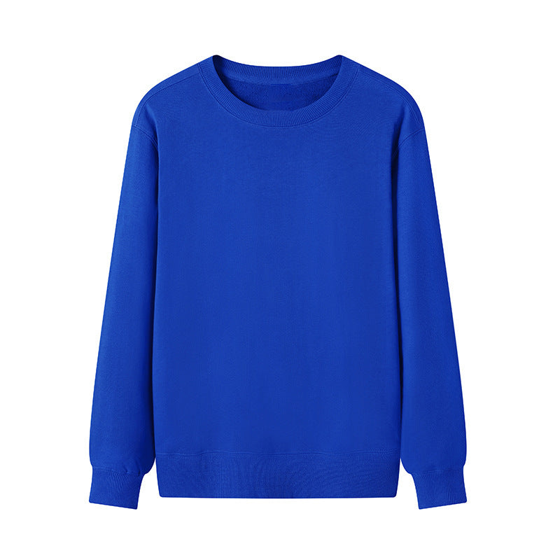 Solid Color 100% Cotton Crewneck Pullover