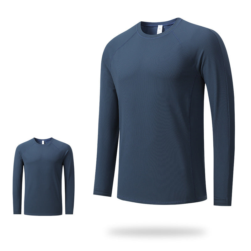 Men’s Plain Quick Dry Long Sleeve Running Shirt