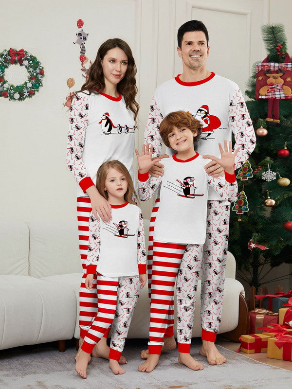 Matching Merry Christmas Santa Print Cozy and Festive Christmas Pajamas for the Whole Family