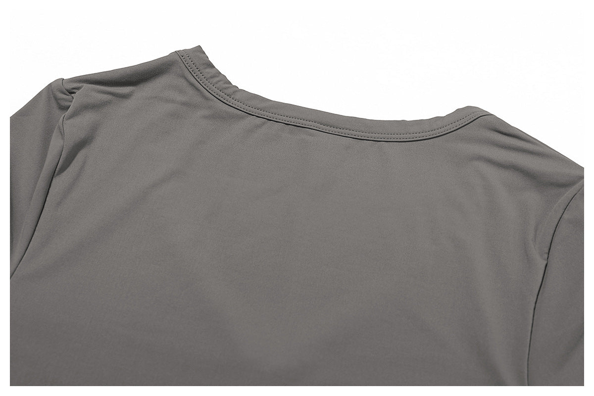 V-Neck Sports Crop Top