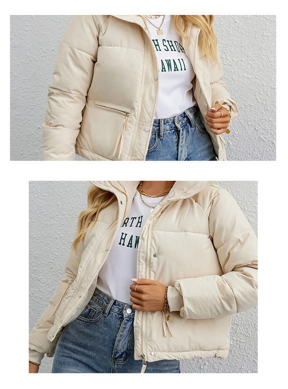 Winter Warm Down Jacket - Thickened Casual Zipper Parka Coat