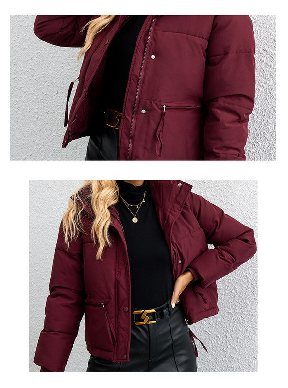 Winter Warm Down Jacket - Thickened Casual Zipper Parka Coat