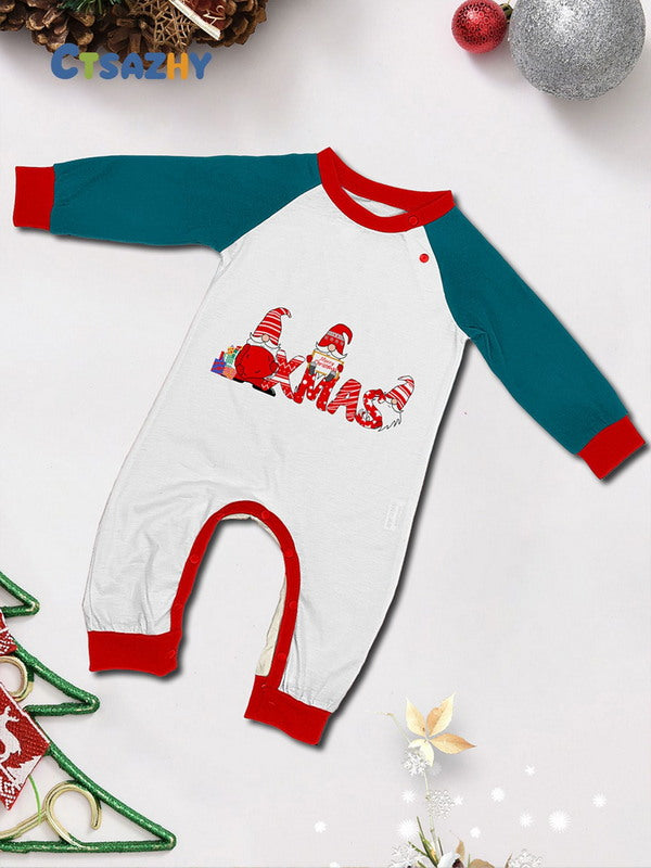 Matching Merry Christmas Gnome Print Cozy and Festive Christmas Pajamas for the Whole Family