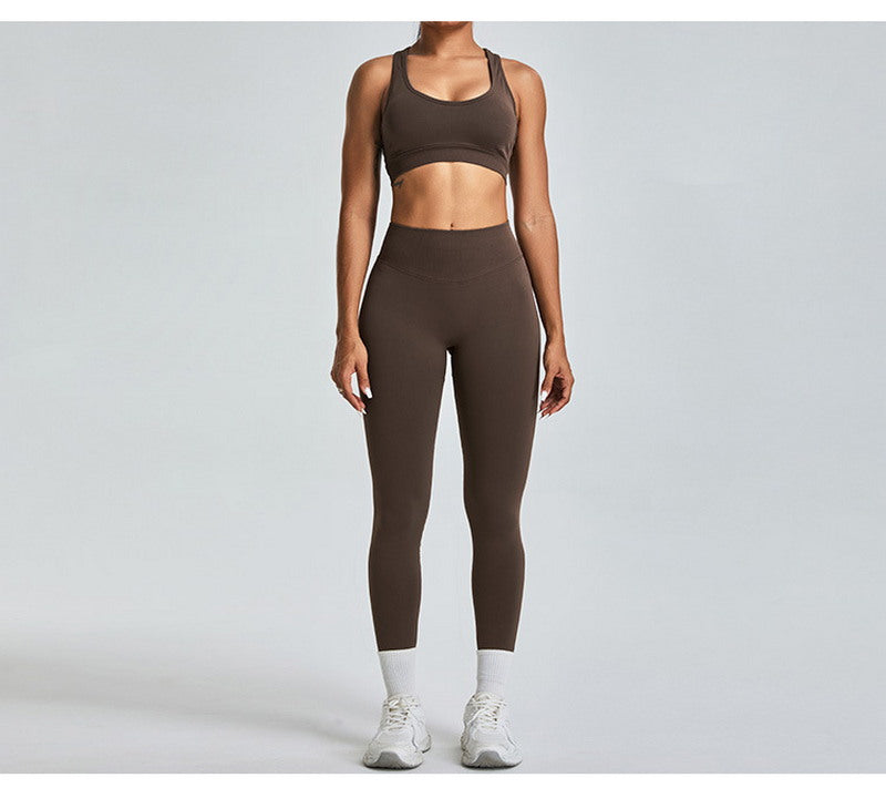 Yoga Sports Top and Leggings Set