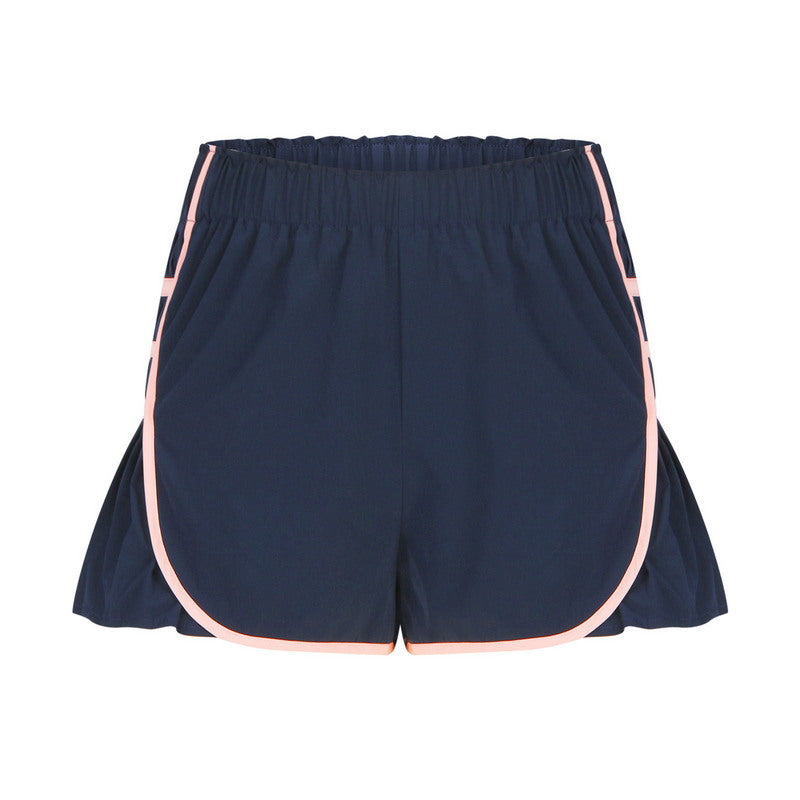 Modern Active High Waist Pleated Sports Shorts