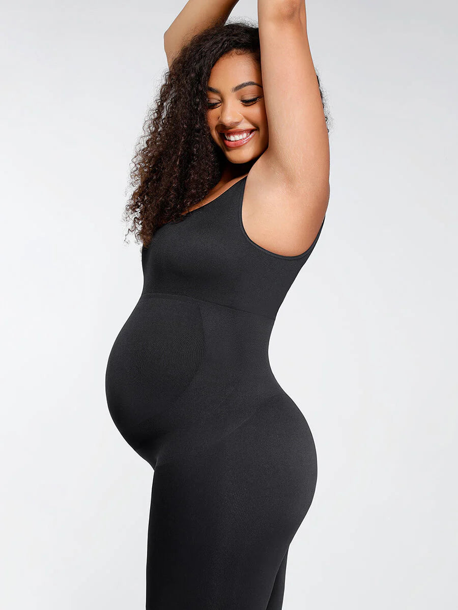 Modern Active Seamless Eco-friendly🌿 Back Lifting Abdominal Support Maternity Catsuit Jumpsuit