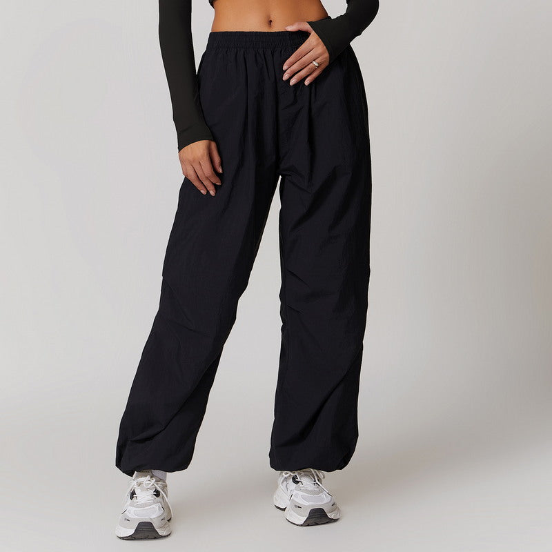 Yoga Sports Top and Cargo Pants Set