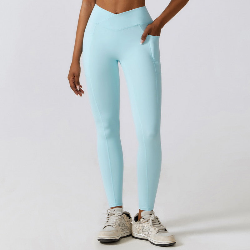 Modern Active Seamless Activewear 2-Piece Set Leggings with Pocket