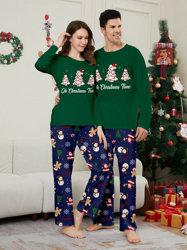 Matching Merry Christmas Trees Print Cozy and Festive Christmas Pajamas for the Whole Family