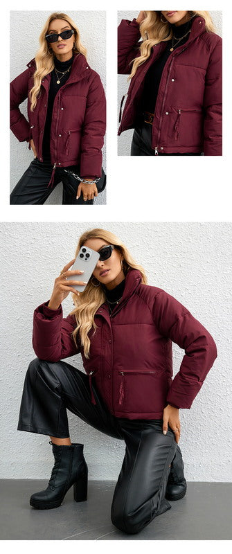 Winter Warm Down Jacket - Thickened Casual Zipper Parka Coat