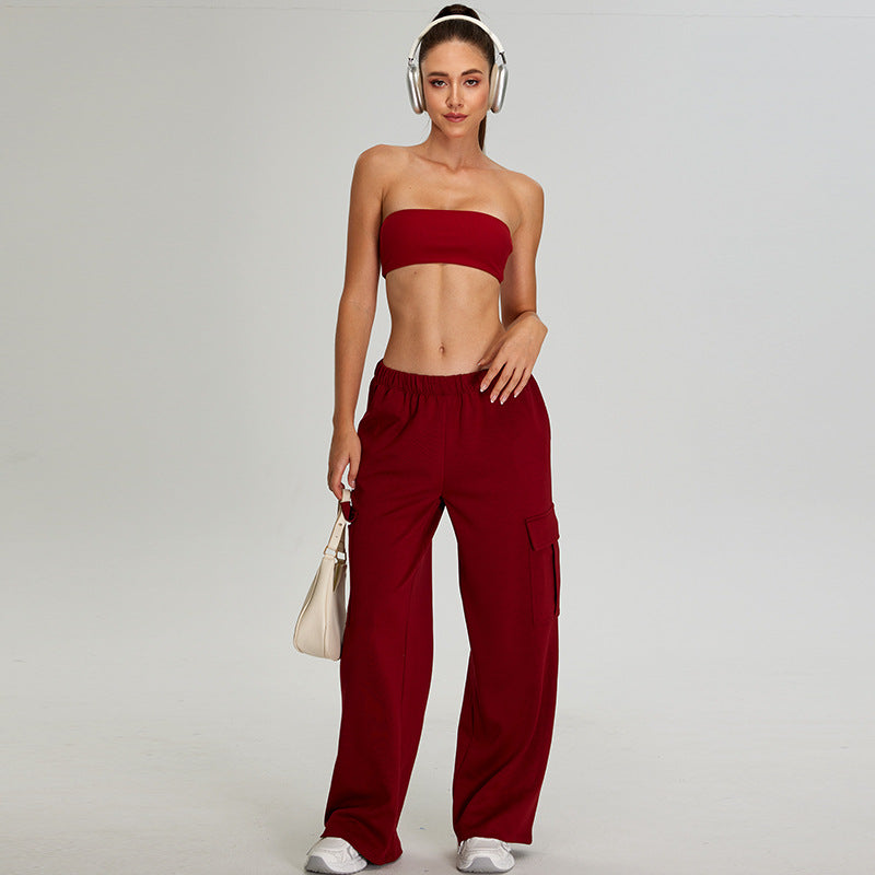 High-Waisted Cargo Pants