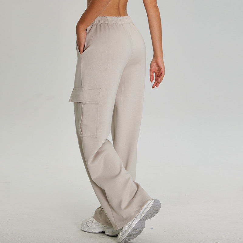 High-Waisted Cargo Pants