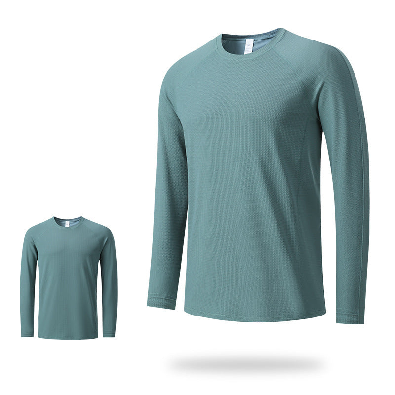 Men’s Plain Quick Dry Long Sleeve Running Shirt