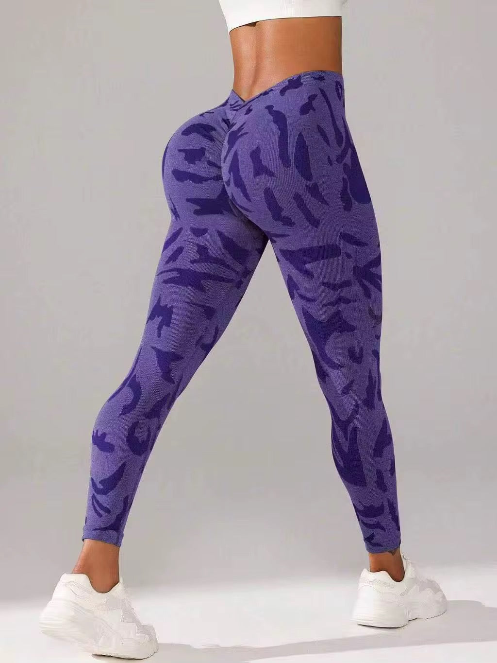 Colorblock Camo Leggings