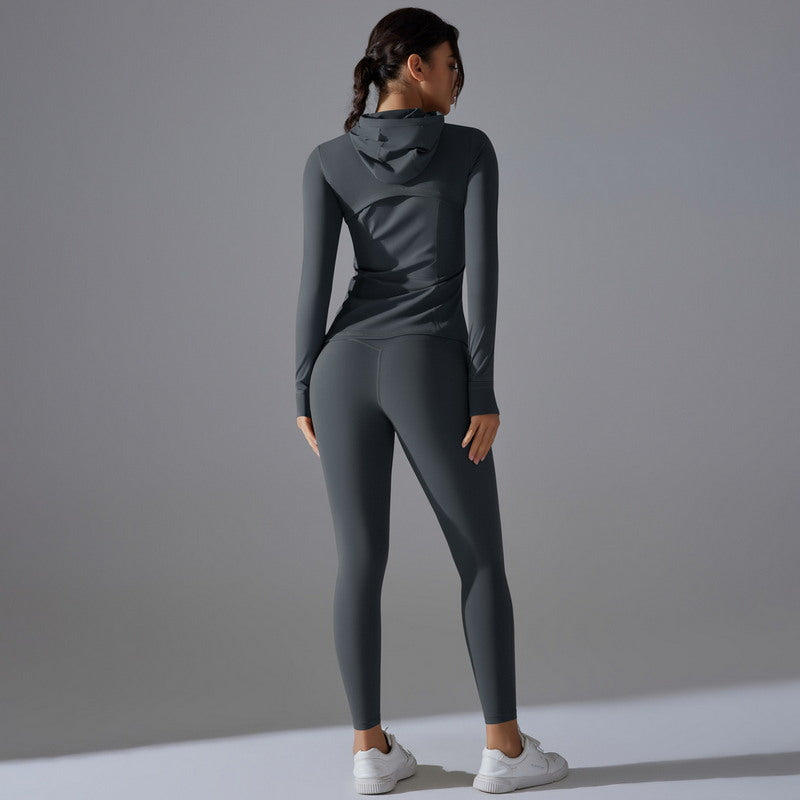 Zip-Up Hoodie & Leggings Set