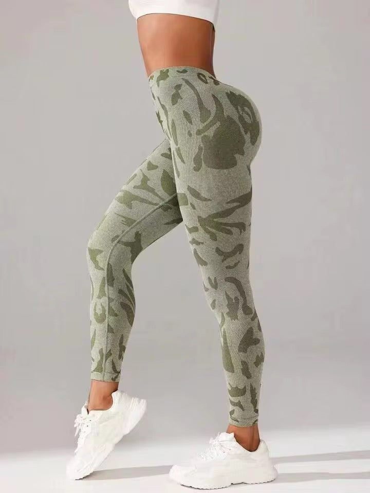 Colorblock Camo Leggings