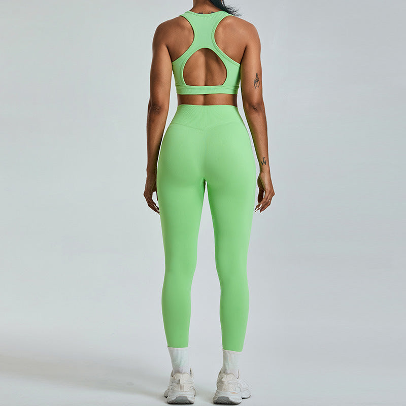 Yoga Sports Top and Leggings Set